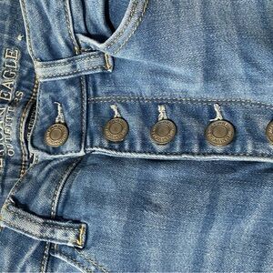 Blue button fly Jeans by American Eagle Outfitters